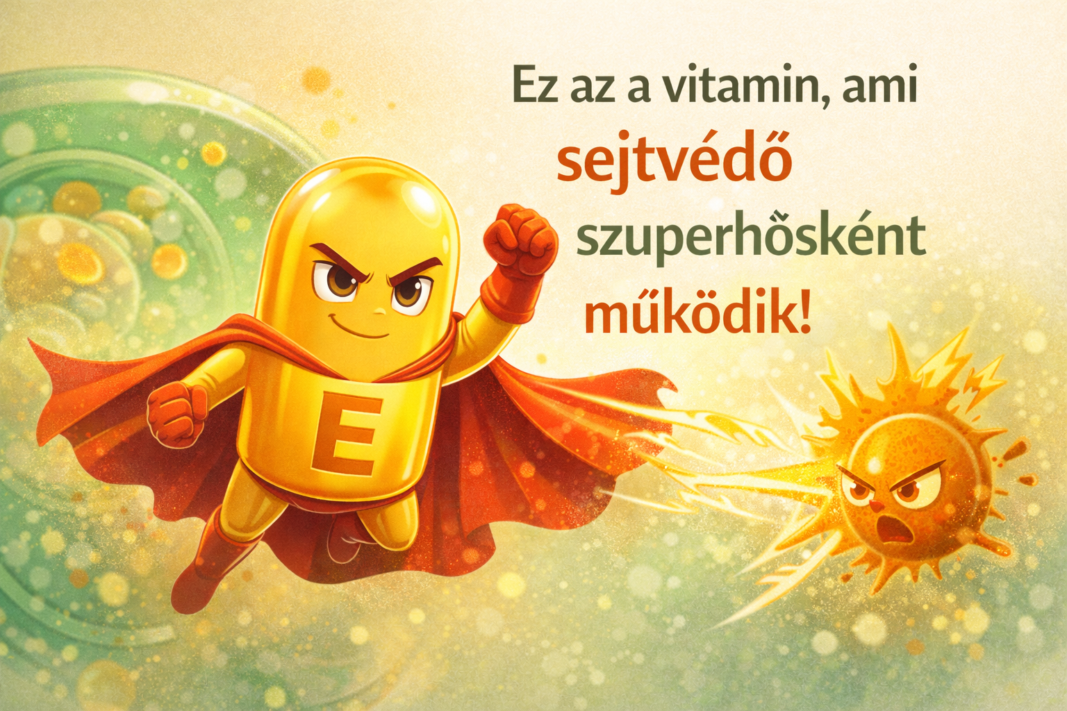 Ez az a vitamin, ami sejtvédő szuperhősként működik!